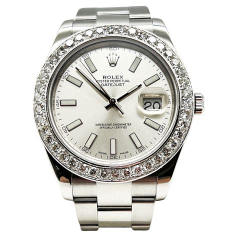 rolex datejust 2 with diamond bezel for sale|Rolex Datejust full diamond preis.